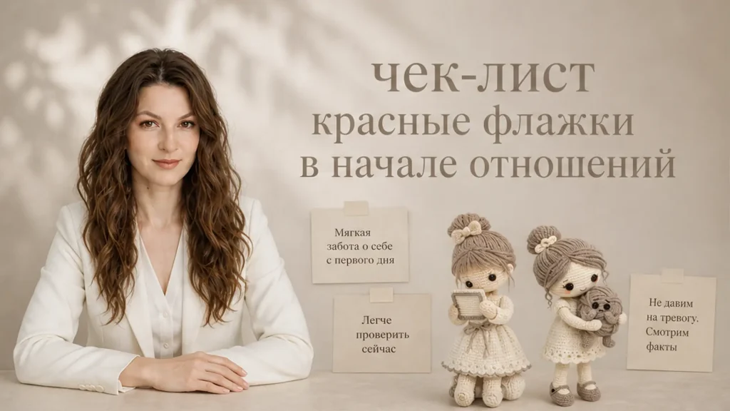 Чек-лист: красные флажки в начале отношений без диагноза