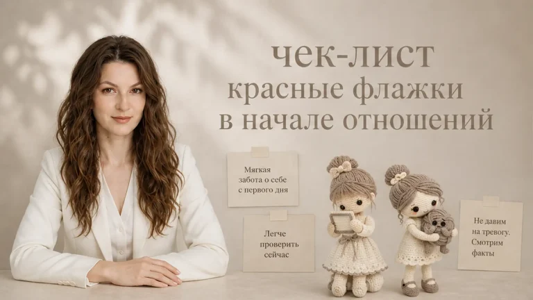 Чек-лист: красные флажки в начале отношений без диагноза