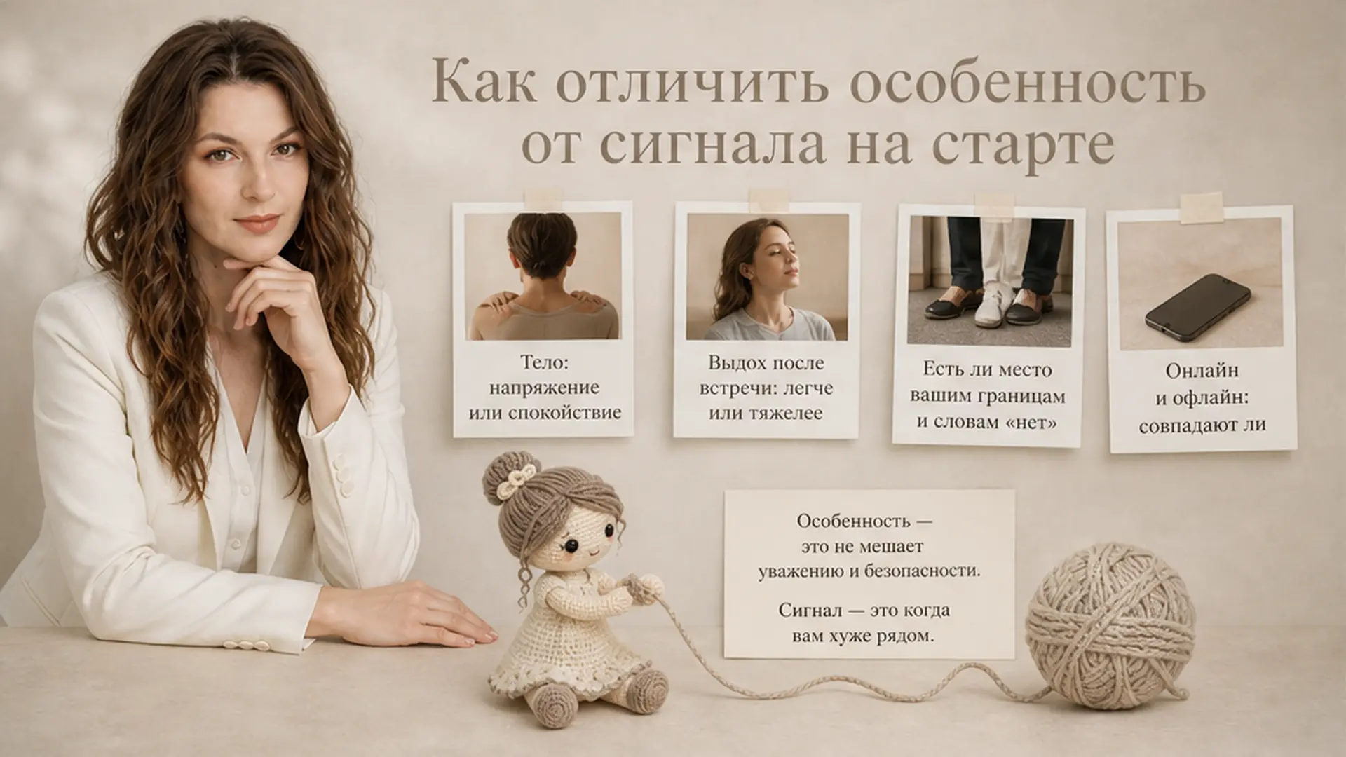 Как отличить особенность от сигнала на старте