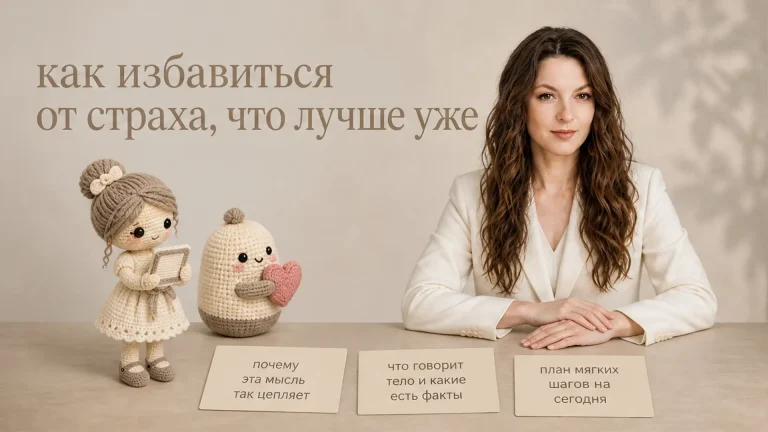 Как избавиться от страха, что лучше уже не будет?