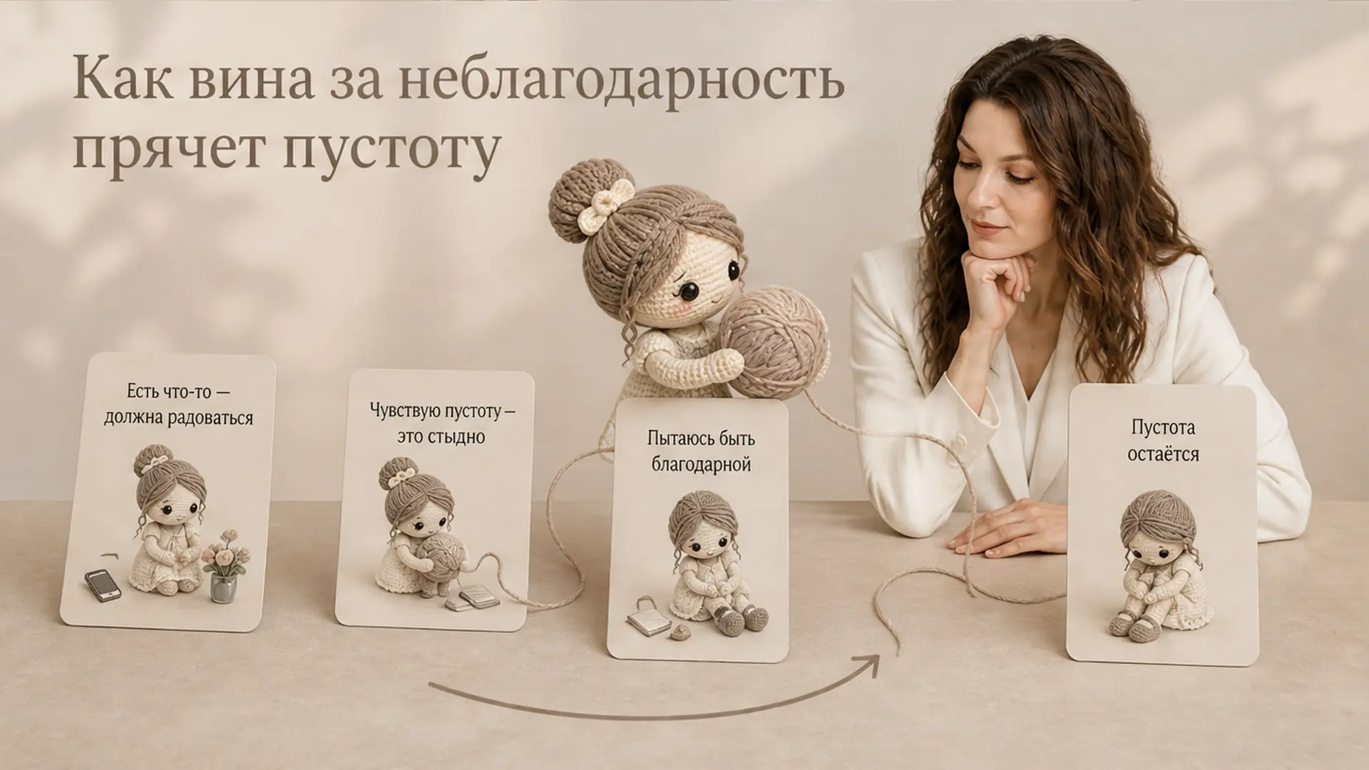 Как вина за неблагодарность прячет пустоту