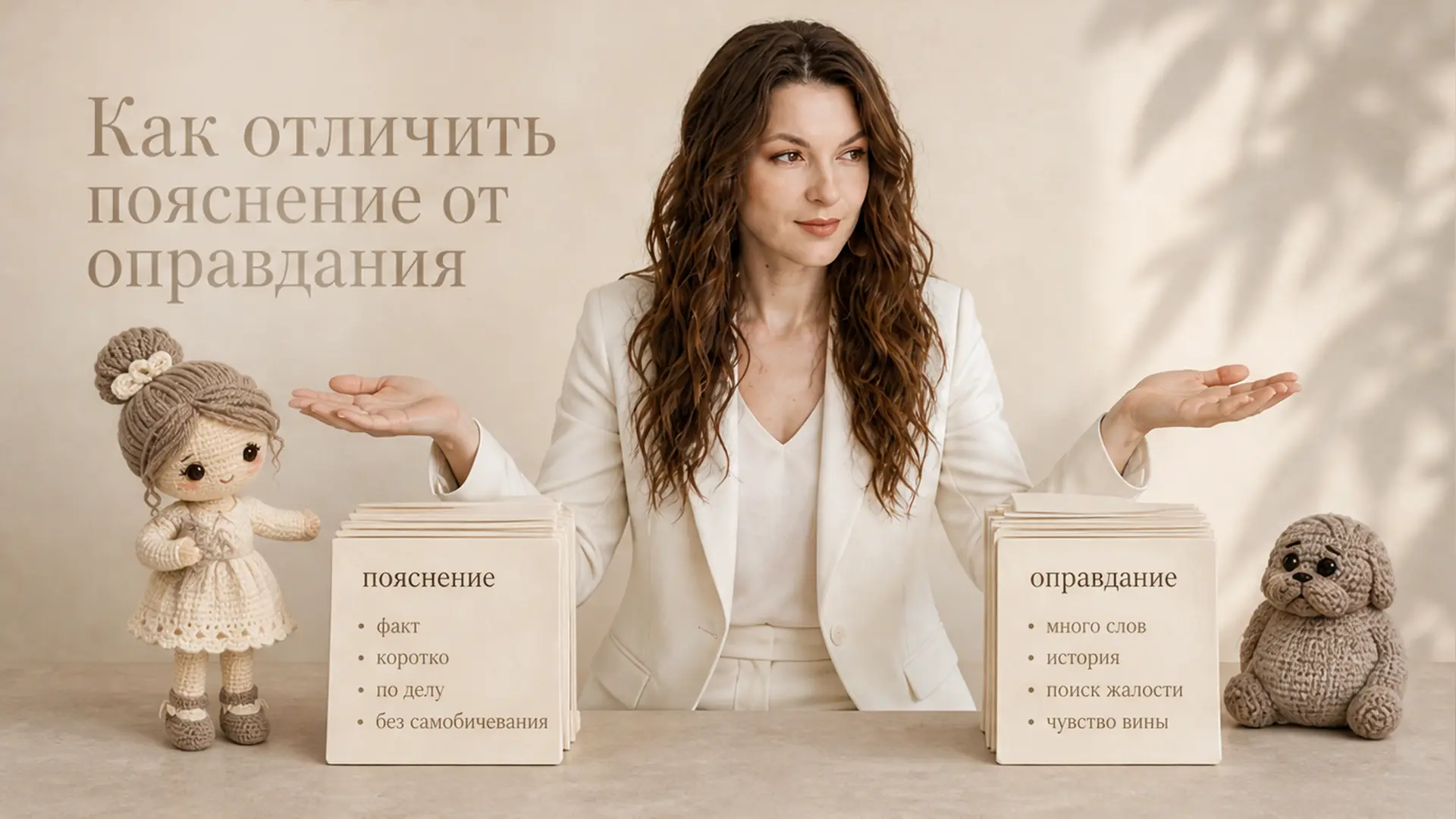 Как отличить пояснение от оправдания