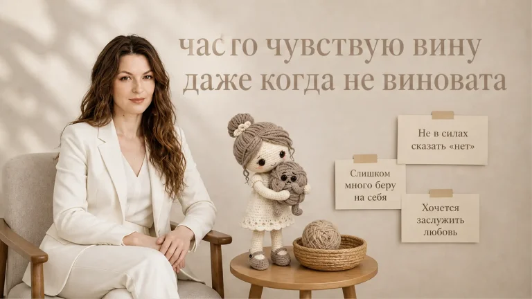 Я часто чувствую вину, даже когда не виновата