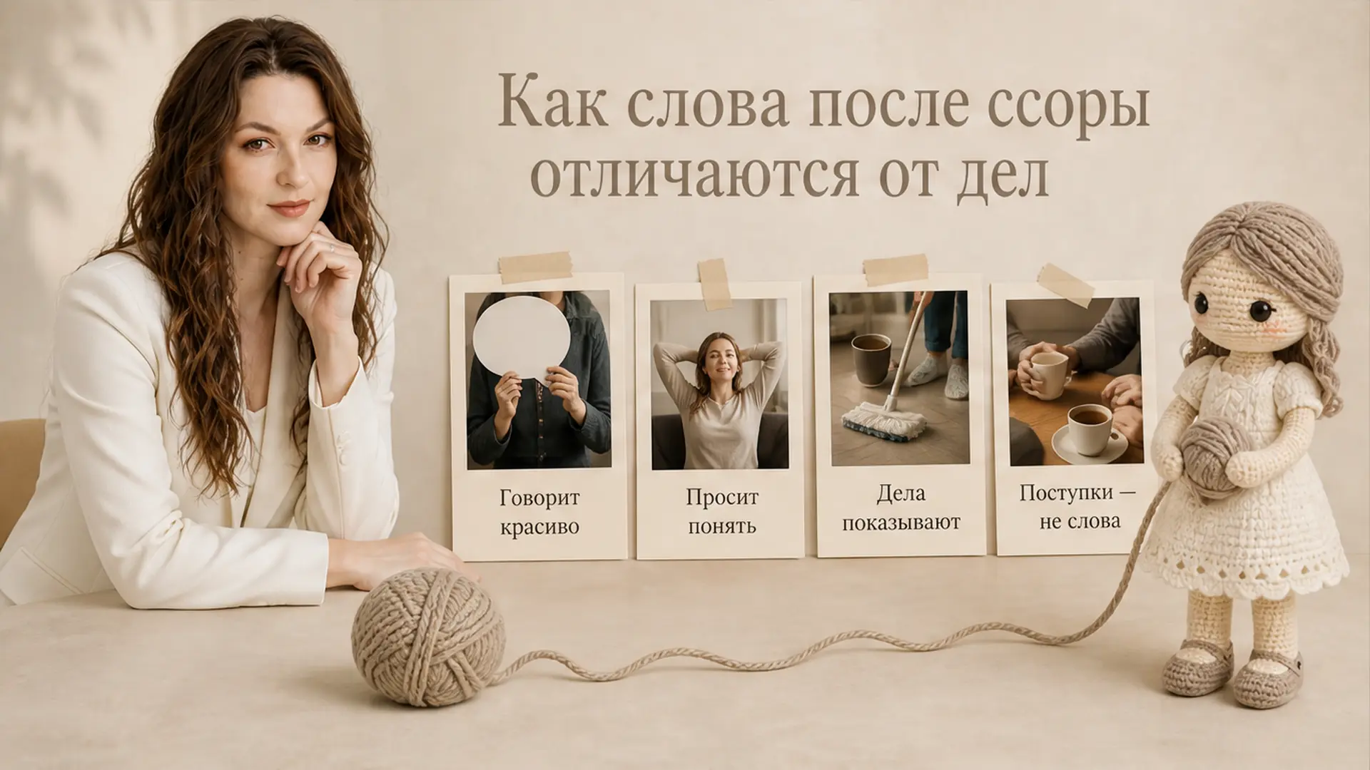 Как слова после ссоры отличаются от дел