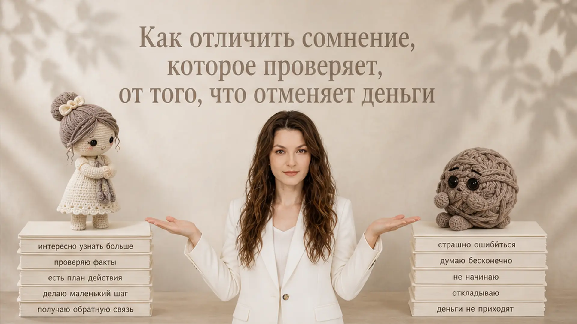Как отличить сомнение, которое проверяет, от того, что отменяет деньги
