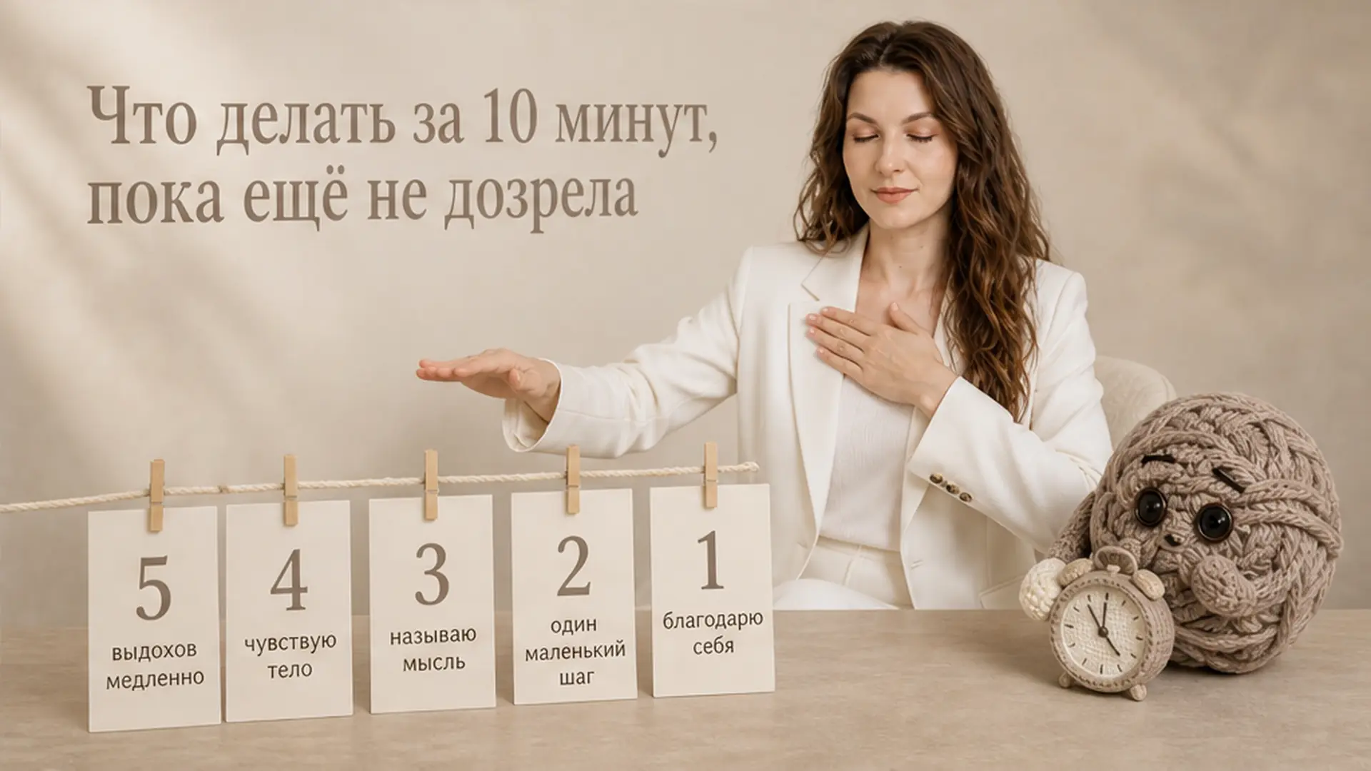 Что делать за 10 минут, пока ещё не дозрела