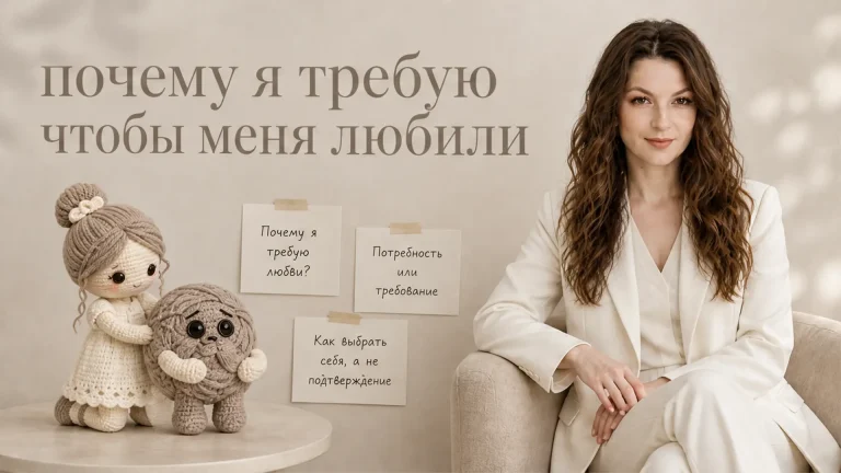 Почему я требую, чтобы меня любили?